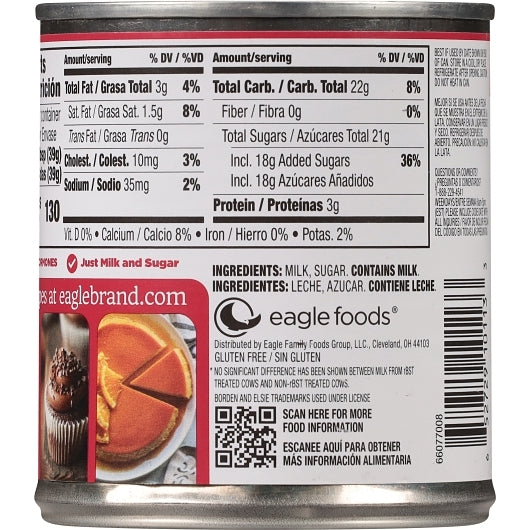 Eagle Sweetened Condensed Milk, 24 x 14 oz Case - DOT product image 3