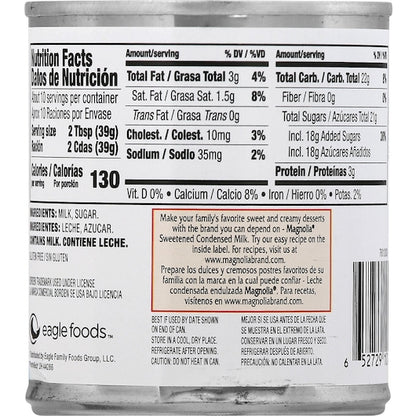 Magnolia Regular Sweetened Condensed Milk, 24 x 14 oz Case - Alternate product angle or state