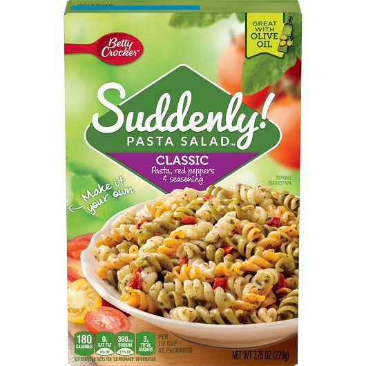 Suddenly Classic Pasta Salad, 12 x 7.75 oz Case - Pantry Ingredients