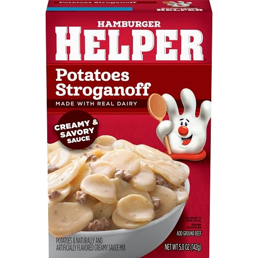 Helper Pasta Potato Stroganoff, 12 x 5 oz Case - Pantry Ingredients