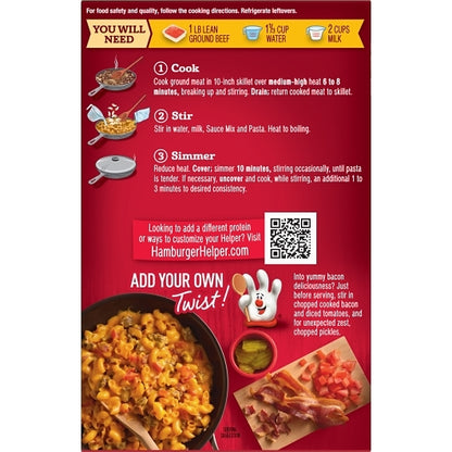 Helper Double Cheeseburger Macaroni, 12 x 6 oz Case - DOT product image 7