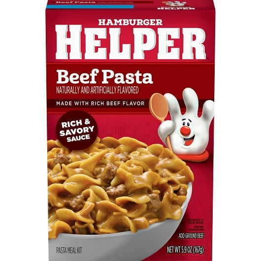 Helper Pasta Beef With Rich Flavor, 12 x 5.9 oz Case - Pantry Ingredients