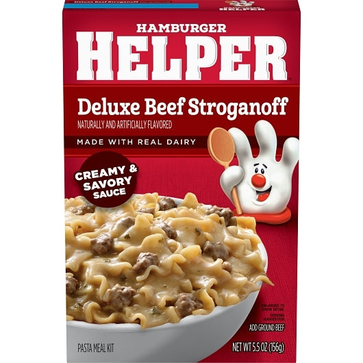 Helper Deluxe Beef Stroganoff, 12 x 5.5 oz Case - Pantry Ingredients
