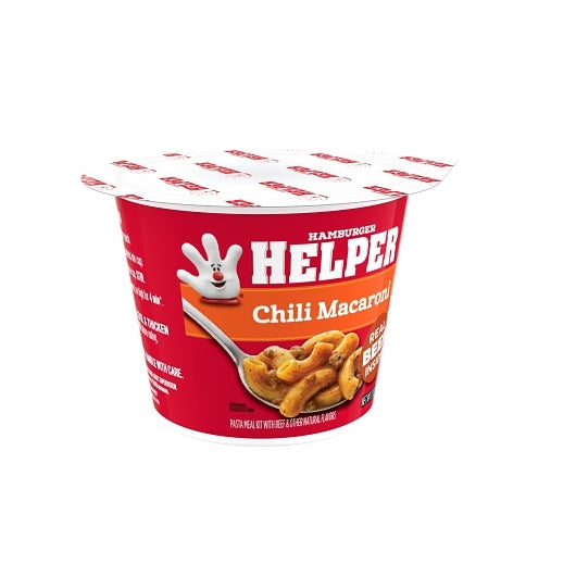 Helper Pasta Chili Macaroni Hamburger Microwave Cup, 6 x 2 oz Case - Pantry Ingredients - image 2