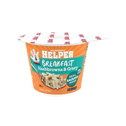 Helper Hashbrown And Gravy Microwave Cup, 6 x 2.3 oz Case - Condiments & Sauces