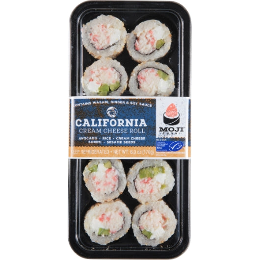 Moji Sushi CALIFORNIA CREAM CHEESE ROLL, 4 x 8 x 6 oz Case - DOT product image 8