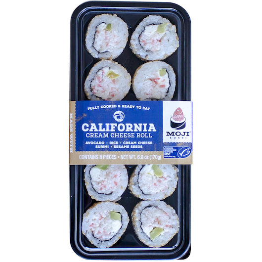 Moji Sushi CALIFORNIA CREAM CHEESE ROLL, 4 x 8 x 6 oz Case - DOT product image 4