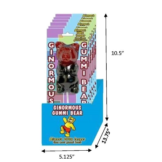 Ginormous Gummi Bear, 2 x 6 x 8 oz Case - Candy & Confections