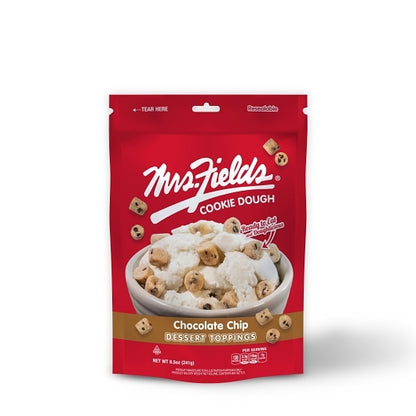 Mrs. Fields Chocolate Chip Dessert Toppings, 10 x 8.5 oz Case - Pantry Ingredients