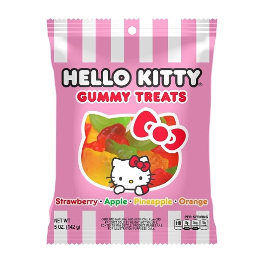Hello Kitty Candies Gummies Peg Display, 1 x 54 ct Case - Candy & Confections