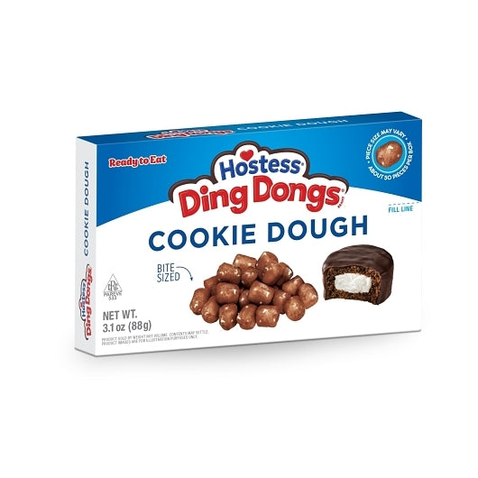 Hostess Ding Dongs Cookie Dough Bites, 12 x 3.1 oz Case - Bakery & Desserts