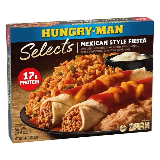 Hungry Man SELECTS MEXICAN FIESTA, 8 x 16 oz Case - DOT product image 2