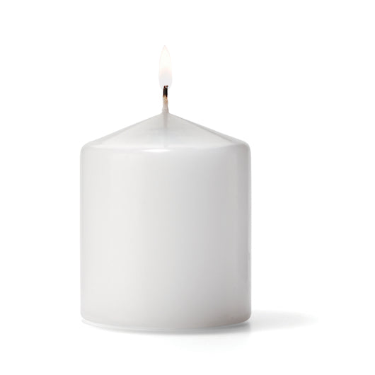 Hollowick White 3" D X 3" H Pillar Candle, 1 x 12 each Case - Candles & Lamps