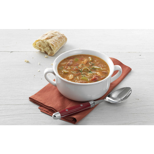 Kettle Cuisine Frozen Shrimp & Sausage Gumbo Soup, 4 x 4 lb Case - Prepared Foods
