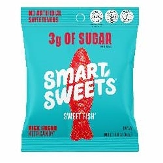 SmartSweets Sweet Fish Gummy Candy, 6 x 12 x 1.8 oz Case - Candy & Confections
