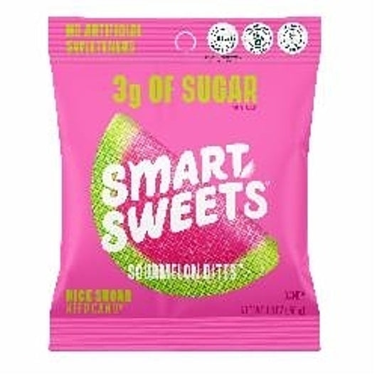 SmartSweets Sour Watermelon Gummy Candy, 6 x 12 x 1.8 oz Case - Candy & Confections