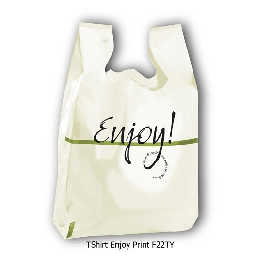 Command Packaging Enjoy Logo Ivory Bags, 1000 x 1 each Case - Disposables