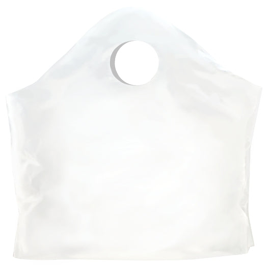 Command Packaging White Wave Plastic Carry Out Bag 16X16X8, 500 x 500 each Case - Disposables