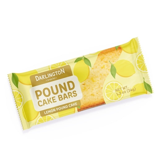 Darlington Individually Wrapped Lemon Pound Cake Bars, 216 x 1 ct Case - Bakery & Desserts