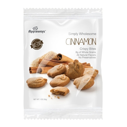 Appleways Individually Wrapped Whole Grain Cinnamon Crispy Bites, 108 x 1 ct Case - DOT product image 2