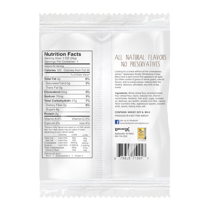 Appleways Individually Wrapped Whole Grain Cinnamon Crispy Bites, 108 x 1 ct Case - DOT product image 3