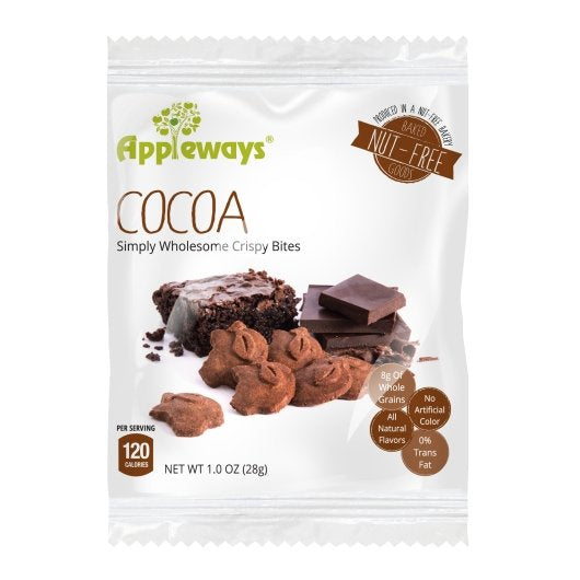 Appleways Cocoa Crispy Bites, 108 x 1 oz Case - Bakery & Desserts