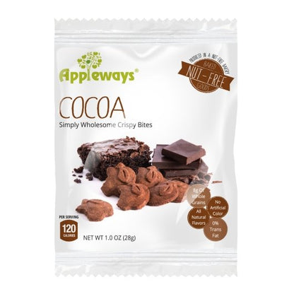 Appleways Cocoa Crispy Bites, 108 x 1 oz Case - Bakery & Desserts