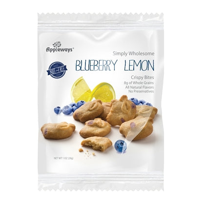 Appleways Individually Wrapped Whole Grain Blueberry Lemon Crispy Bites, 108 x 1 ct Case - DOT product image 2