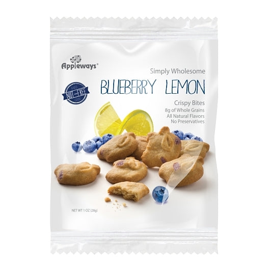 Appleways Individually Wrapped Whole Grain Blueberry Lemon Crispy Bites, 108 x 1 ct Case - DOT product image 2