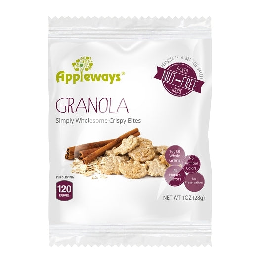 Appleways Individually Wrapped Granola Crispy Bites, 108 x 1 ct Case - DOT product image 2