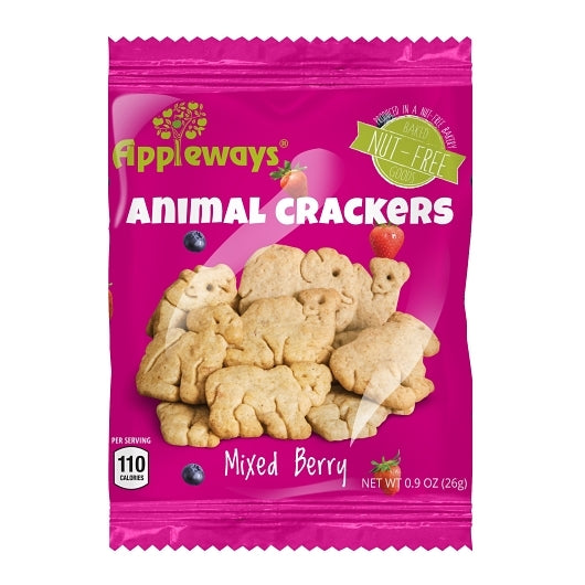 Appleways Mixed Berry Animal Crackers, 108 x 0.9 oz Case - DOT product image 2