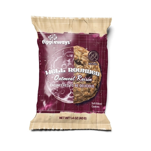 Appleways Individually Wrapped Whole Grain Oatmeal Raisin Cookie, 160 x 1 ct Case - DOT product image 3