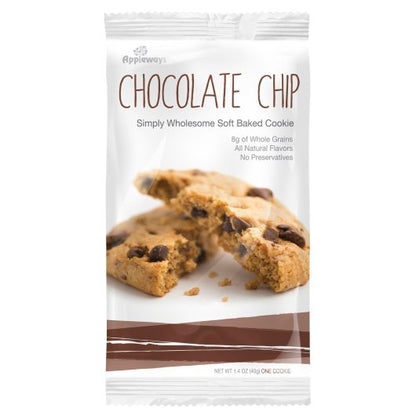Appleways Individually Wrapped Whole Grain Chocolate Chip Cookie, 160 x 1 ct Case - Bakery & Desserts