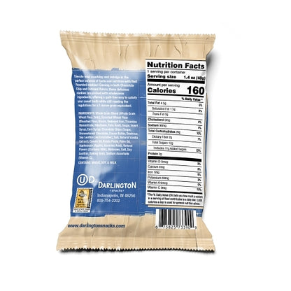 Appleways Individually Wrapped Whole Grain Chocolate Chip Cookie, 160 x 1 ct Case - DOT product image 2