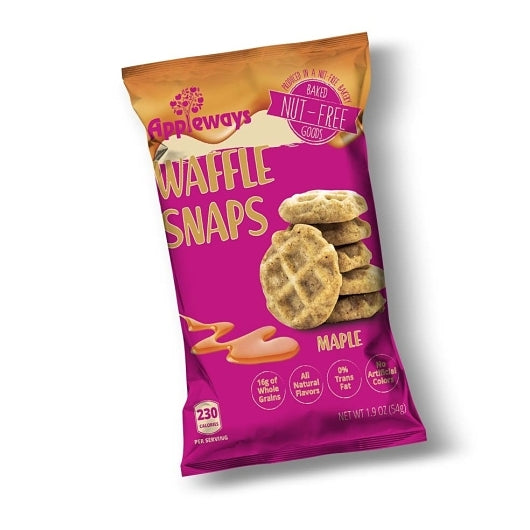 Appleways Whole Grain Maple Waffle Snaps, 180 x 1 each Case - Breakfast Foods