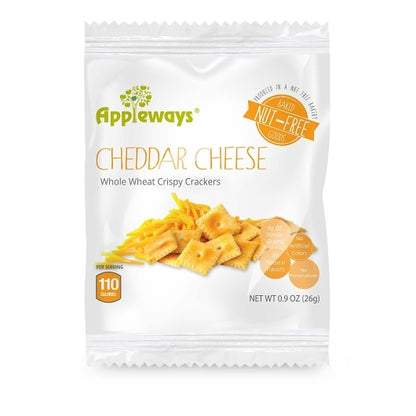 Appleways Individually Wrapped Whole Grain Cheddar Cheese Crispy Cracker, 108 x 1 ct Case - DOT product image 2