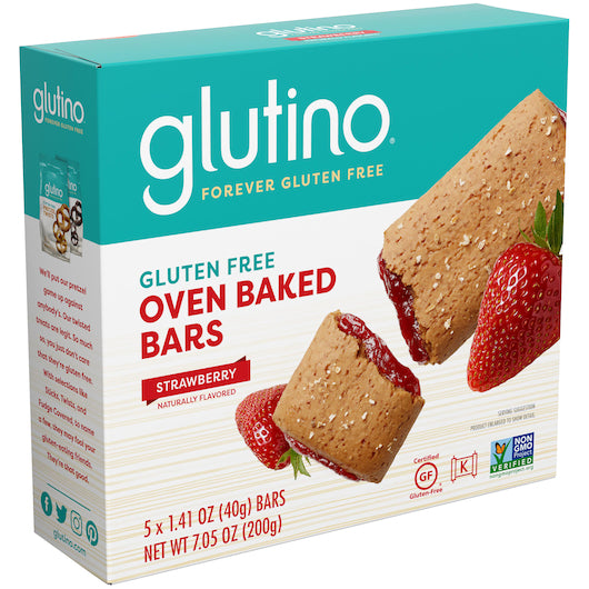 Glutino Gluten Free Strawberry Oven Baked Bar, 12 x 7.05 oz Case - DOT product image 2