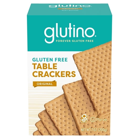 Glutino Gluten Free Table Crackers, 12 x 7 oz Case - Crackers & Grahams