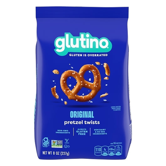 Glutino Gluten-Free Pretzel Twists, 12 x 8 oz Case - Snacks