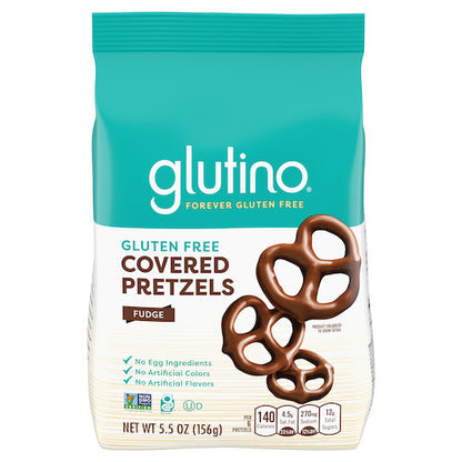 Glutino Gluten Free Chocolate Covered Pretzels, 12 x 5.5 oz Case - Snacks