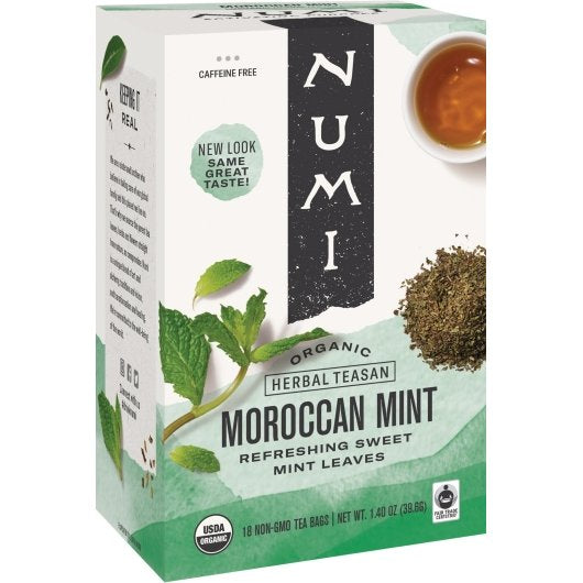 Numi Moroccan Mint Herbal Tea, 6 x 18 each Case - Candy & Confections