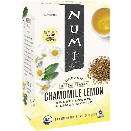 Numi CHAMOMILE LEMON HERBAL TEA, 6 x 18 ct Case - DOT product image 3