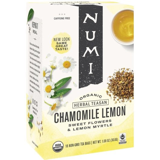 Numi CHAMOMILE LEMON HERBAL TEA, 6 x 18 ct Case - DOT product image 2