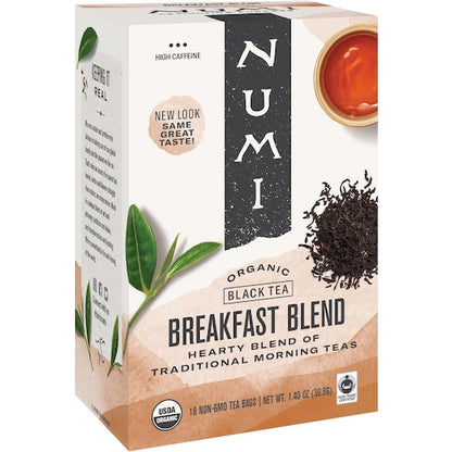 Numi Organic Tea BREAKFAST BLEND BLACK TEA, 6 x 18 each Case - DOT product image 2