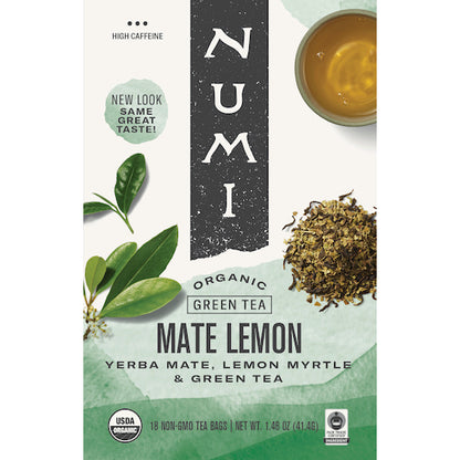 Numi MATE LEMON GREEN TEA, 6 x 18 ct Case - DOT product image 3