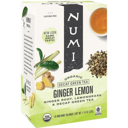 Numi GINGER LEMON TEA DECAFFEINATED, 6 x 16 ct Case - DOT product image 2