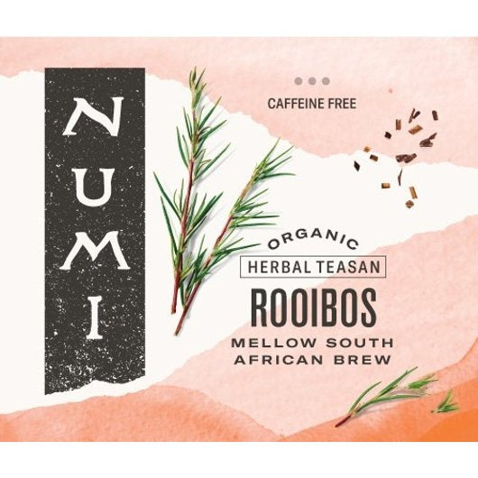 Numi Organic Tea Rooibos Herbal Tea, 1 x 100 ct Case - Coffee & Tea