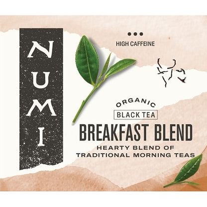 Numi Organic Tea Breakfast Blend Black Tea, 1 x 100 ct Case - Coffee & Tea