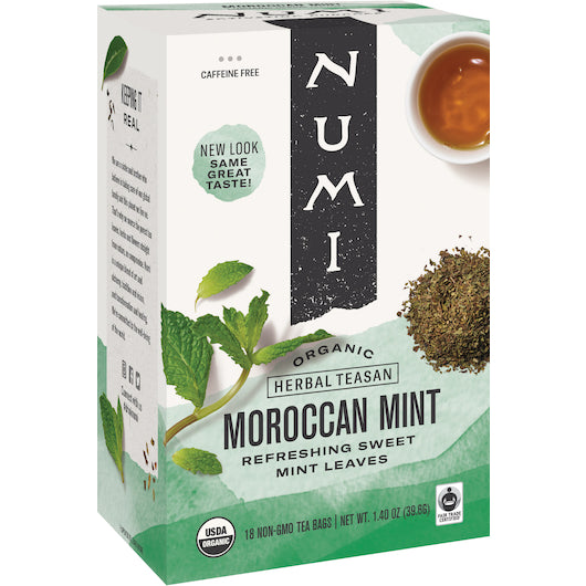 Numi MOROCCAN MINT HERBAL TEA, 6 x 18 each Case - DOT product image 6