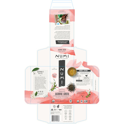 Numi Jasmine Green Tea, 6 x 18 ct Case - Coffee & Tea